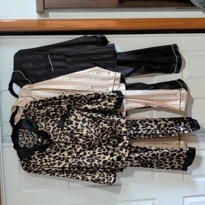 3 Sets Satin Pajama Set